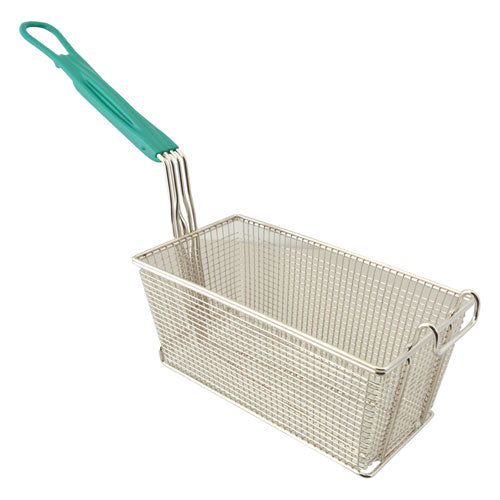 264654 B2BFSI - Fryer Basket with Teal Vinyl Handle 264654 B2BFSI - Fryer Basket with Teal Vinyl Handle
